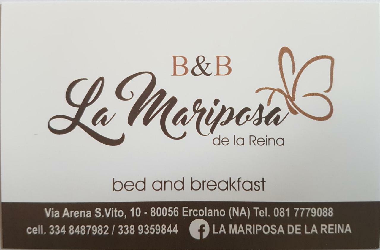 埃尔科拉诺La Mariposa De La Reina住宿加早餐旅馆 外观 照片